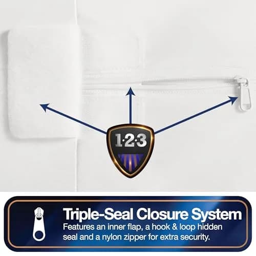 Bed Bug Blocker All-in-One Mattress Protector, King | Zippered Encasement, Water & Stain Resistant, Triple Seal Protection thumbnail 3