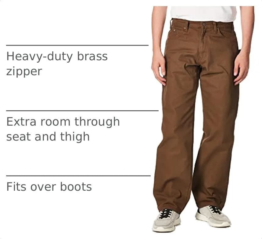 Dickies Relaxed Fit Sanded Duck Carpenter Jeans 36W x 32L | Durable Workwear thumbnail 5