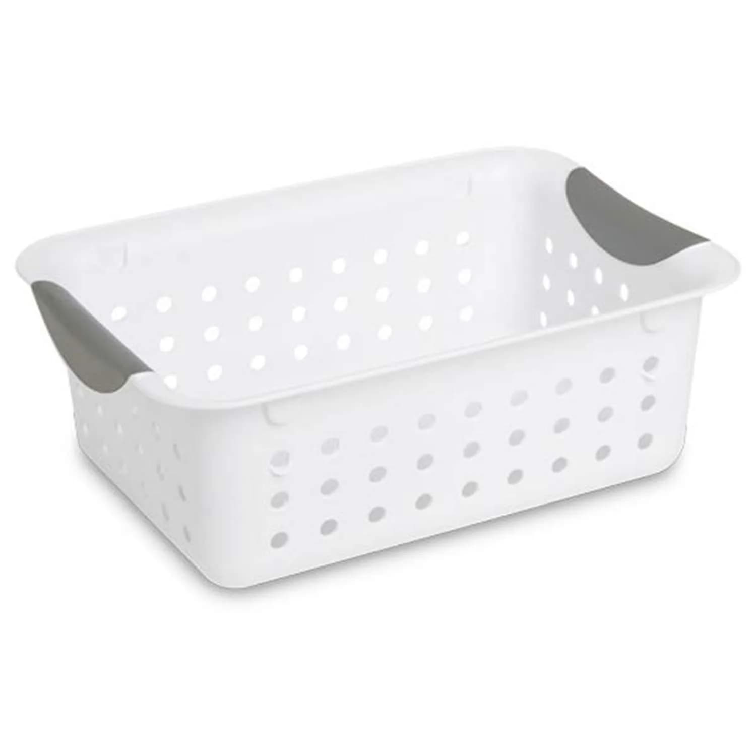 Sterilite Small Ultra Basket 27.61 cm (11.12"L x 8"W x 4"H) | Ventilated Storage for Home - main product image