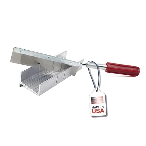 Excel Blades Mini Miter Box & Razor Saw Set 6-Inch Aluminum | Precision Cuts for Wood, Plastic, Soft Metals thumbnail 1