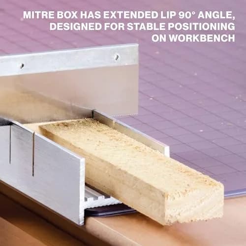 Excel Blades Mini Miter Box & Razor Saw Set 6-Inch Aluminum | Precision Cuts for Wood, Plastic, Soft Metals thumbnail 6