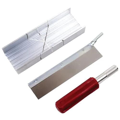 Excel Blades Mini Miter Box & Razor Saw Set 6-Inch Aluminum | Precision Cuts for Wood, Plastic, Soft Metals thumbnail 8
