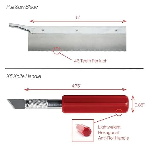 Excel Blades Mini Miter Box & Razor Saw Set 6-Inch Aluminum | Precision Cuts for Wood, Plastic, Soft Metals thumbnail 3