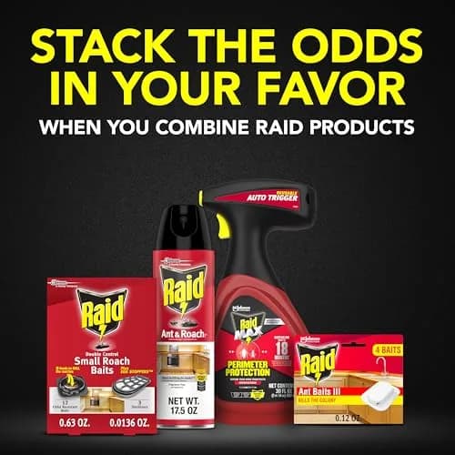 Raid Double Control Small Roach Baits Plus Egg Stopper (12 Count (Pack of 6)) | Breaks Roach Reproduction, Long-Lasting Control thumbnail 8