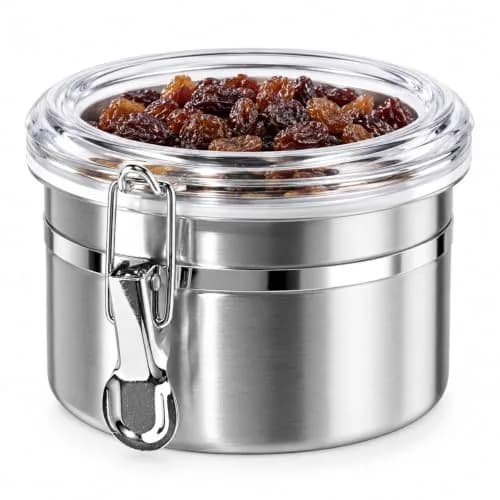 Oggi Stainless Steel Kitchen Canister 26 fl oz | Airtight Food Storage Container with See-Thru Lid thumbnail 1