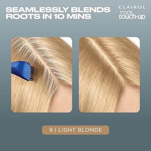 Clairol Root Touch Up Permanent Hair Dye 9 Light Blonde (2.2 Fl Oz / 65ml) | 100% Gray Coverage thumbnail 3