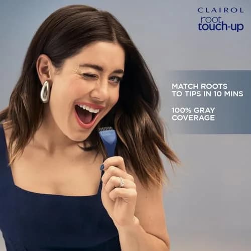 Clairol Root Touch Up Permanent Hair Dye 4 Dark Brown | 2-Pack, Easy 10-Minute Gray Coverage thumbnail 2