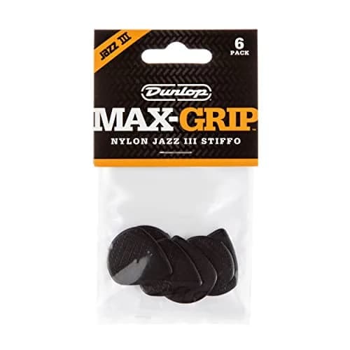 Jim Dunlop Max-Grip Jazz III Stiffo Picks 1.38mm (6 Pack) | Precision Control for Guitarists thumbnail 4