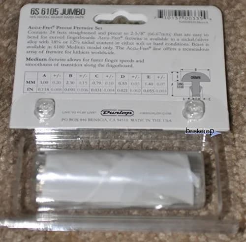 Jim Dunlop Fretwire 6105-24 Pack | Nickel/Silver Alloy, Warm Tone, Durable for Guitar Repair thumbnail 4