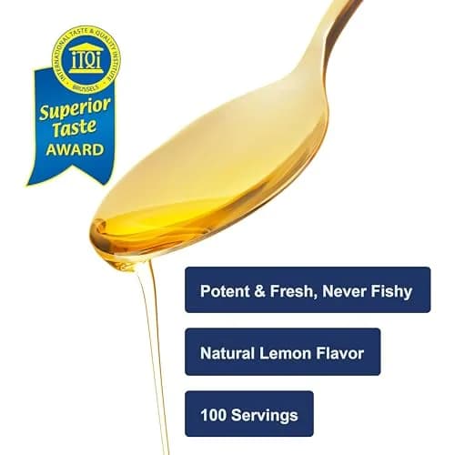 Carlson Cod Liver Oil Lemon 500 mL (16.9 Fl Oz) | 1100 mg Omega-3s, Heart & Brain Health thumbnail 4