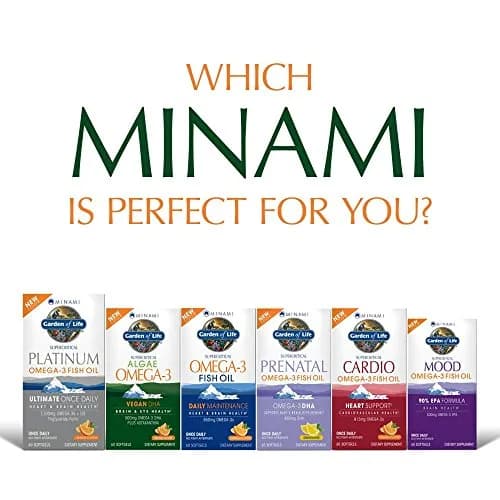 Garden of Life Minami Algae Omega 3 Vegan DHA, Orange, 60 Mini Softgels | Brain & Eye Health Support thumbnail 6