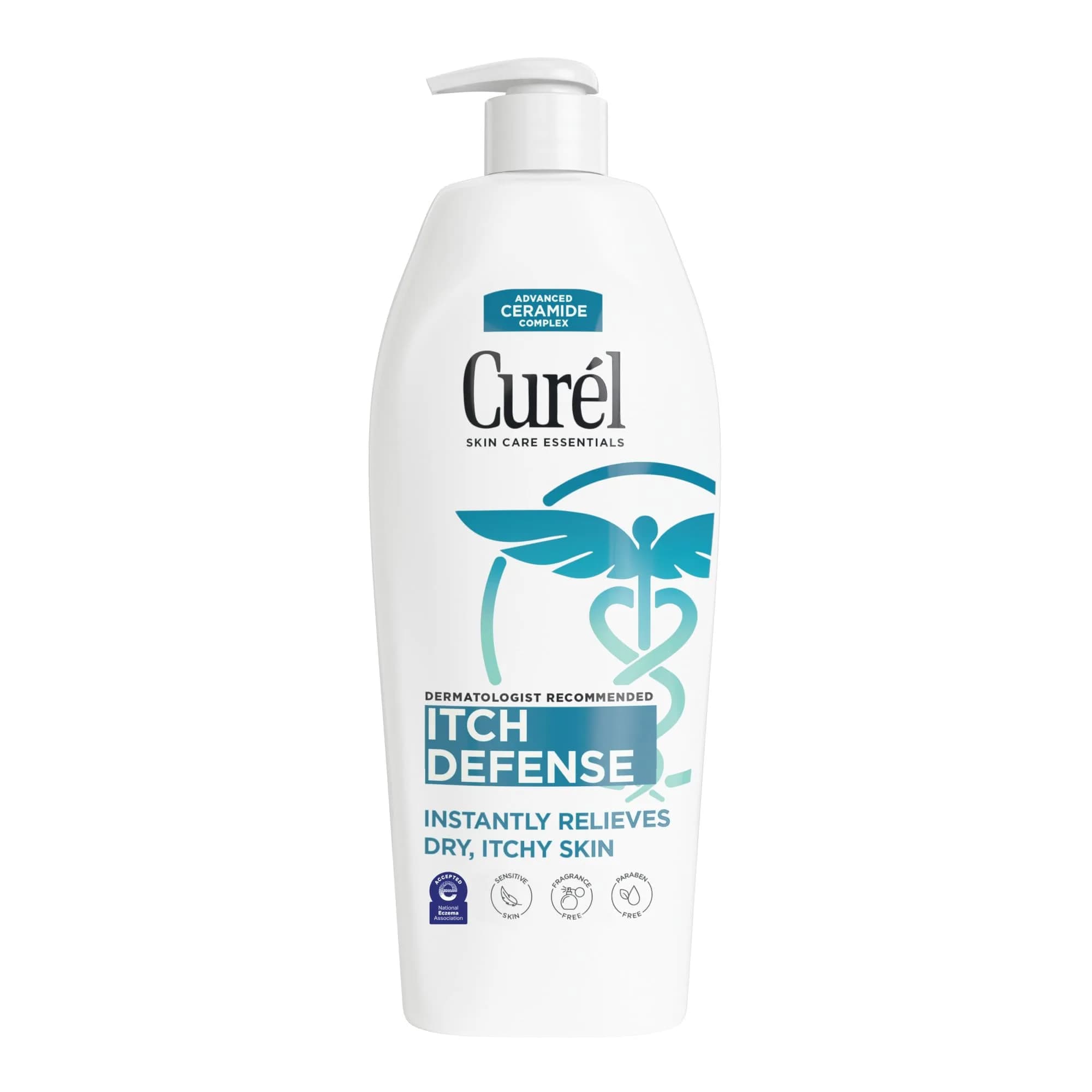 Curel Itch Defense Calming Body Lotion 591ml (20 Fl Oz) | Dermatologist Recommended for Dry, Itchy Skin — White