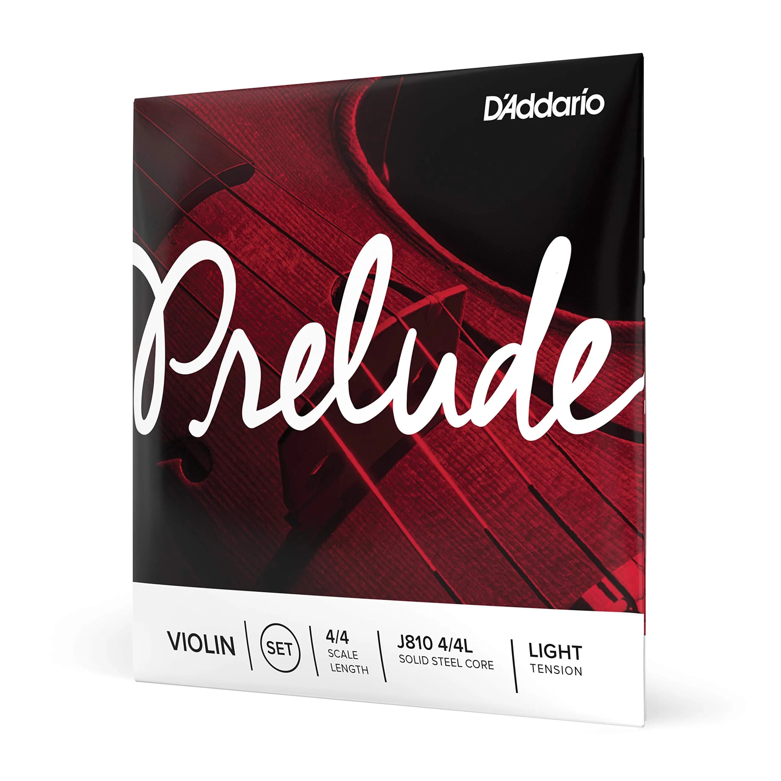 D'Addario Prelude Violin String Set 4/4 Scale Light Tension | Warm Tone & Durability