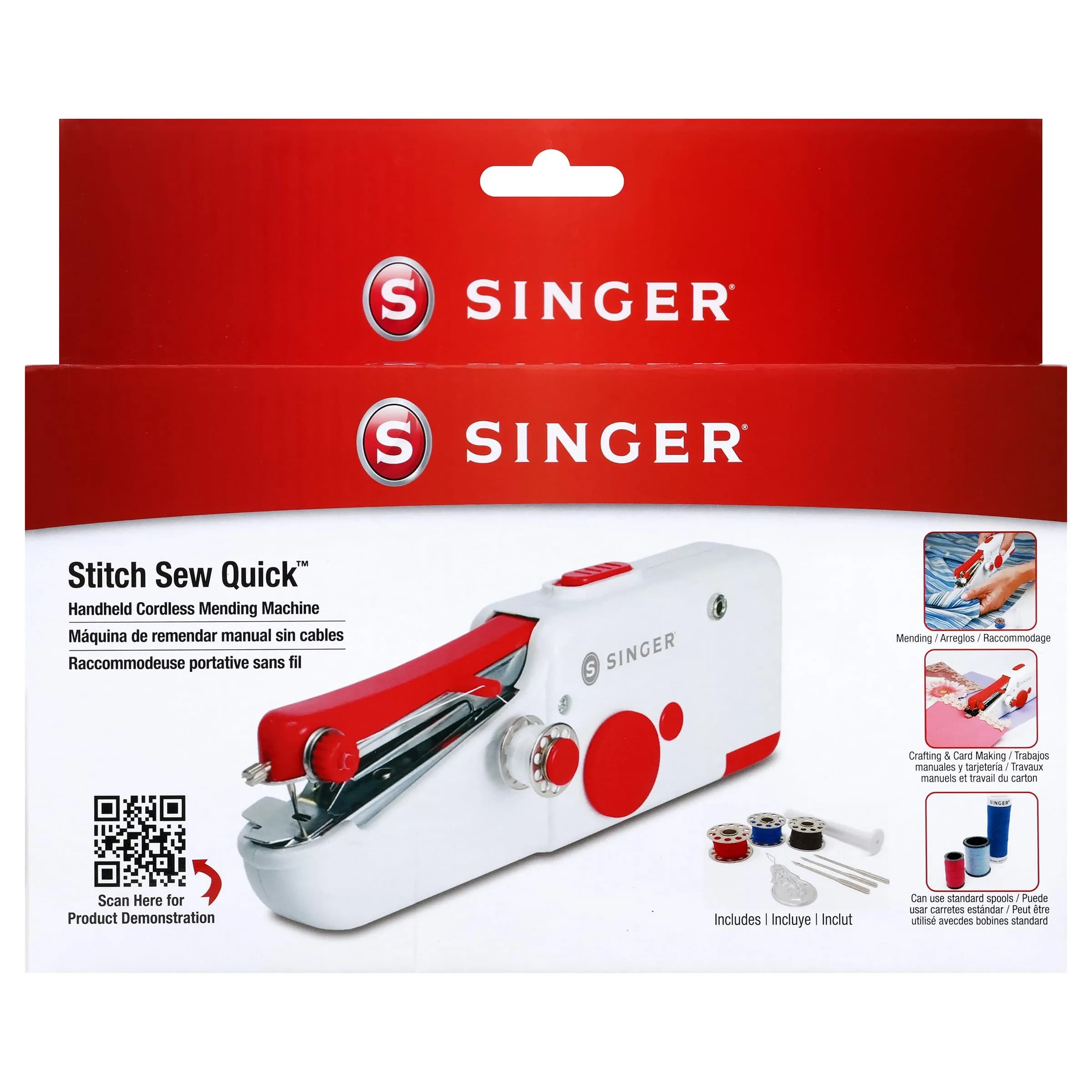 SINGER Stitch Sew Quick Portable Handheld Mending Machine | Lightweight & Cordless for Quick Repairs - main product image
