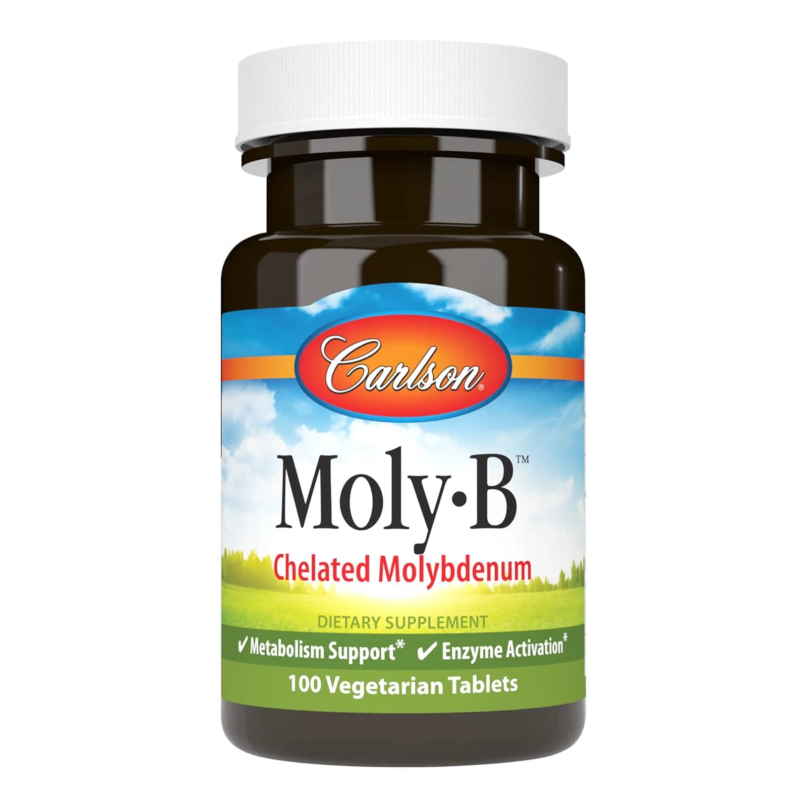 Carlson Moly-B, Metabolism Support, 100 Vegetarian Tablets | Supports Fat & Carbohydrate Metabolism