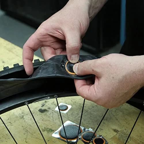 Slime Tube Rubber Patch Kit 5 Patches, Scuffer & Glue | Fixes Bike Punctures thumbnail 5