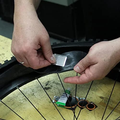 Slime Tube Rubber Patch Kit 5 Patches, Scuffer & Glue | Fixes Bike Punctures thumbnail 3