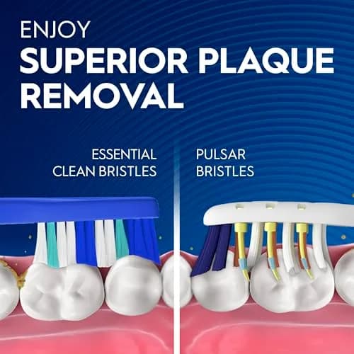 Oral-B Pulsar Pro-Health Expert Clean Battery Electric Toothbrush, 2 Count Medium | Removes 90% Plaque thumbnail 6