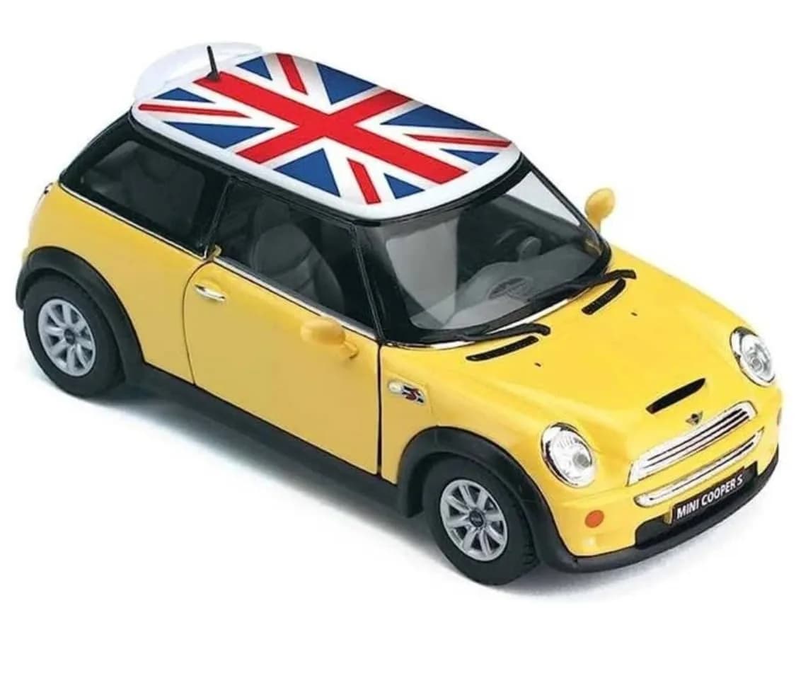 KiNSMART Mini Cooper S Die-Cast Model Car 1:28 Scale 12.7cm (5 inches) | Authentic USA Import — Green