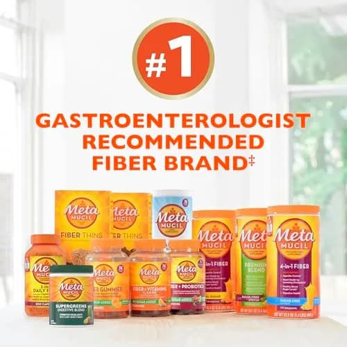 Metamucil Sugar-Free Orange Psyllium Husk Fiber Powder 180 Servings (180 tsp) thumbnail 7