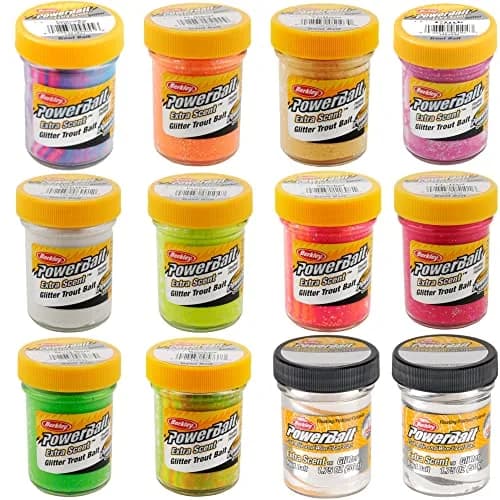 Berkley PowerBait Glitter Trout Bait Dough 1.75 oz (49.6 g) Chartreuse | Scent Dispersion Technology thumbnail 1