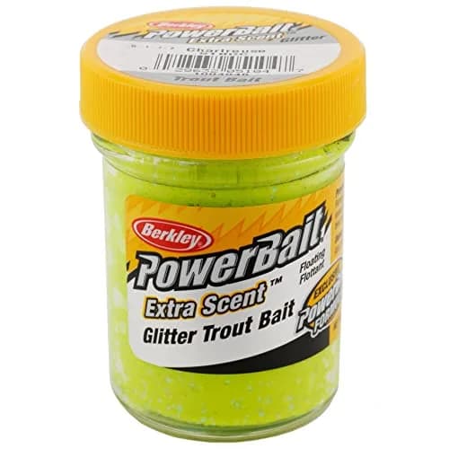 Berkley PowerBait Glitter Trout Bait Dough 1.75 oz (49.6 g) Chartreuse | Scent Dispersion Technology thumbnail 7