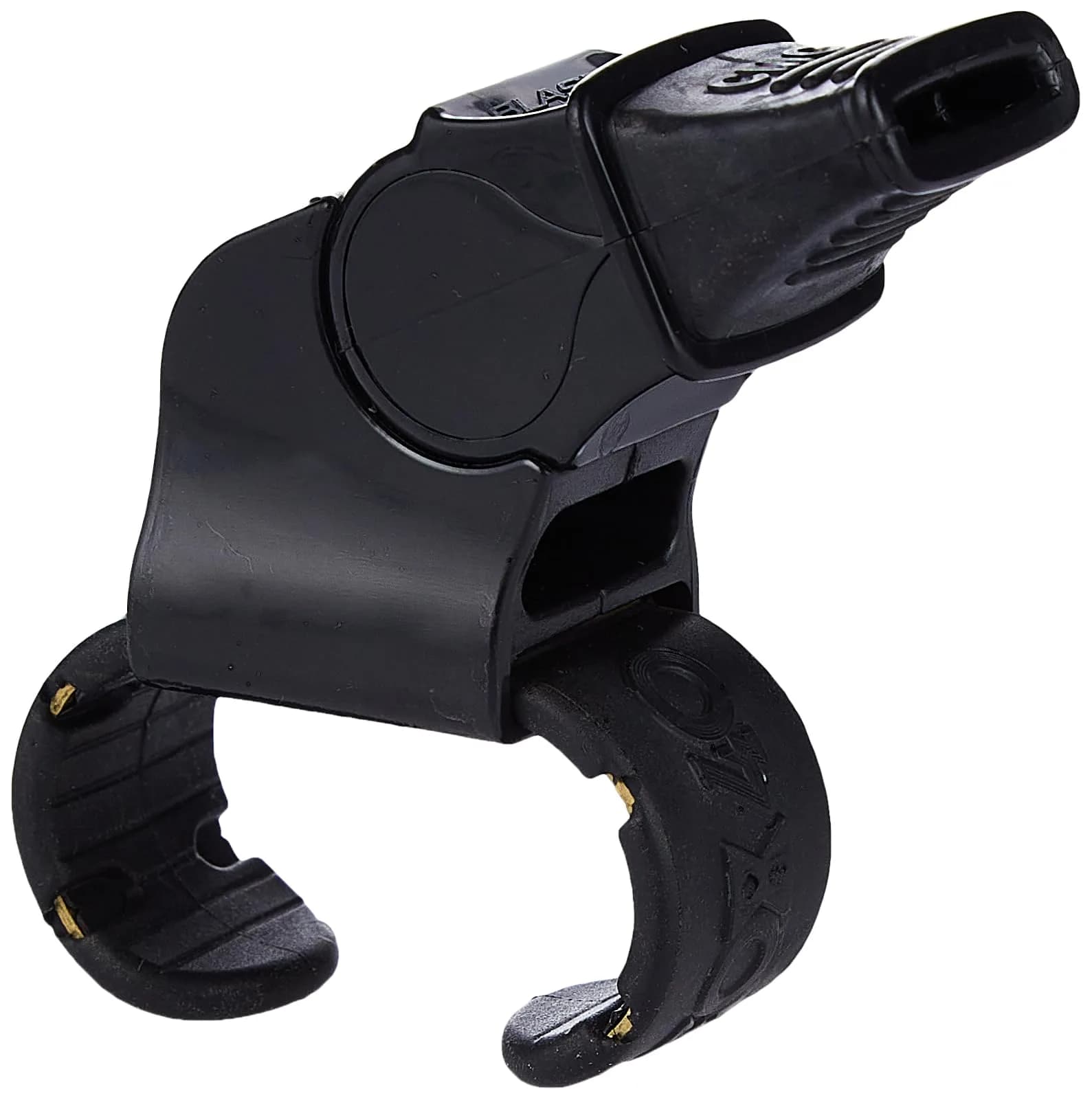 Fox 40 Sonik Blast CMG Fingergrip Pealess Whistle - Black | Loud 120+ dB Signal for Large Crowds - main product image