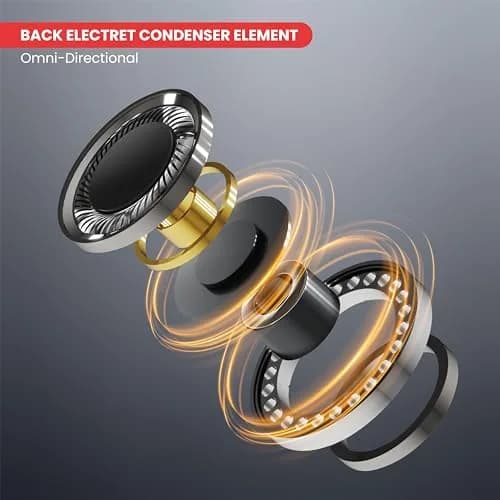 Pyle Over Ear Boom Microphone Headset - Professional Omnidirectional Wired Microphone Beige thumbnail 5