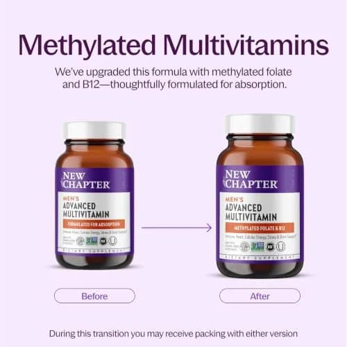 New Chapter Men's Advanced Multivitamin 120 Count | Supports Bone, Heart & Prostate Health thumbnail 3