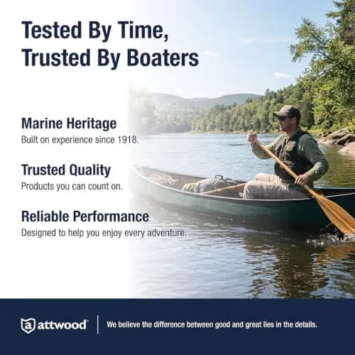 Attwood 2.5 Feet Wooden Canoe Paddle | Ergonomic Grip, Premium Hardwood, Protective Finish thumbnail 6