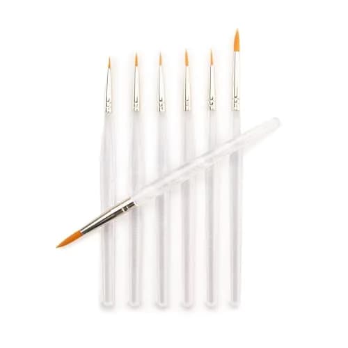 Royal & Langnickel Paint Brush Set 7-Piece | Gold Taklon Detail & Acrylic Handles thumbnail 5