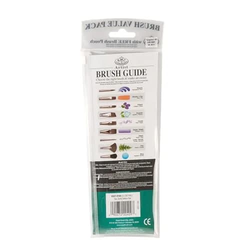 Royal & Langnickel Paint Brush Set 7-Piece | Gold Taklon Detail & Acrylic Handles thumbnail 6