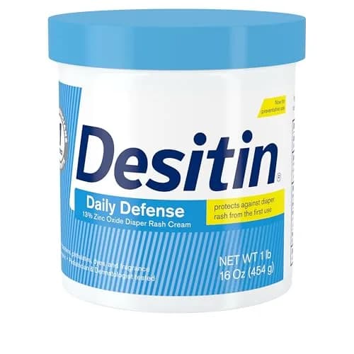 Desitin Daily Defense Baby Diaper Rash Cream with 13% Zinc Oxide, Hypoallergenic, Dye-, Phthalate- & Paraben-Free, 473ml (16 oz) thumbnail 1