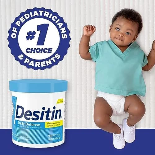 Desitin Daily Defense Baby Diaper Rash Cream with 13% Zinc Oxide, Hypoallergenic, Dye-, Phthalate- & Paraben-Free, 473ml (16 oz) thumbnail 5