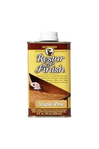 HOWARD Restor-A-Finish Maple-Pine Wood Finish Restorer 237ml (8 Fl Oz) | Repairs Scratches, Stains, and Water Rings thumbnail 1