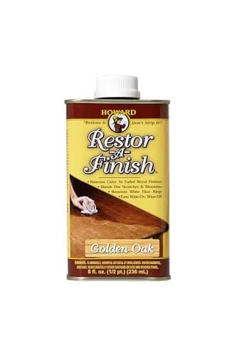 Howard Golden Oak Restor-A-Finish Wood Restorer 237ml (8 oz) | Restores Wood Finishes Without Stripping thumbnail 1