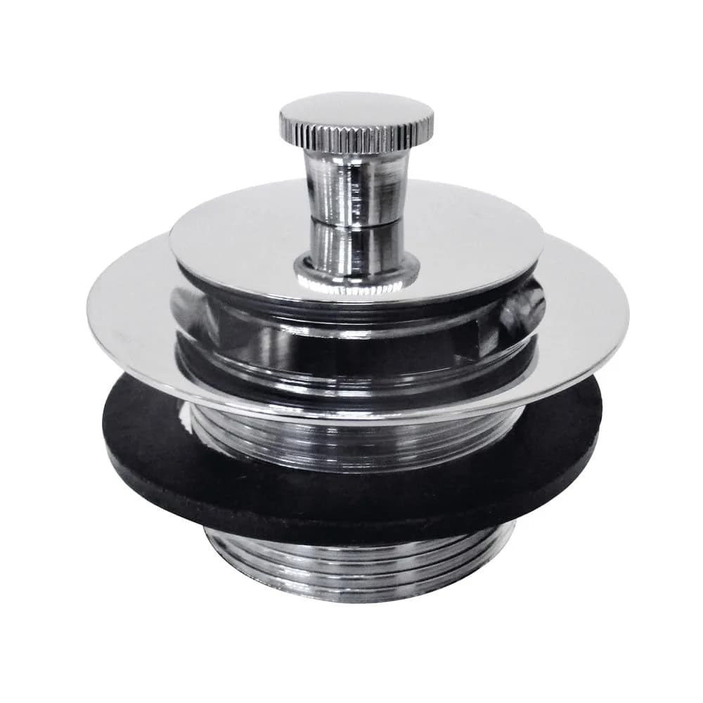 Kingston Brass DLL201 Brass Lift & Lock Tub Drain, Polished Chrome | Fits 1-1/2-Inch Coarse Threaded Drains - main product image