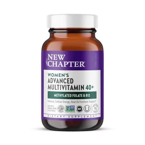 New Chapter Women's Advanced Multivitamin 40+ | Organic, Whole-Food Complexed, 96 Count thumbnail 1