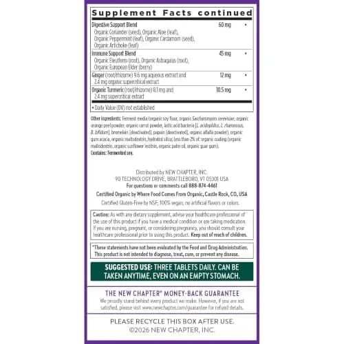 New Chapter Women's Advanced Multivitamin 40+ | Organic, Whole-Food Complexed, 96 Count thumbnail 8