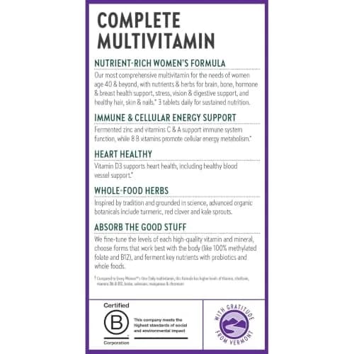 New Chapter Women's Advanced Multivitamin 40+ | Organic, Whole-Food Complexed, 96 Count thumbnail 9