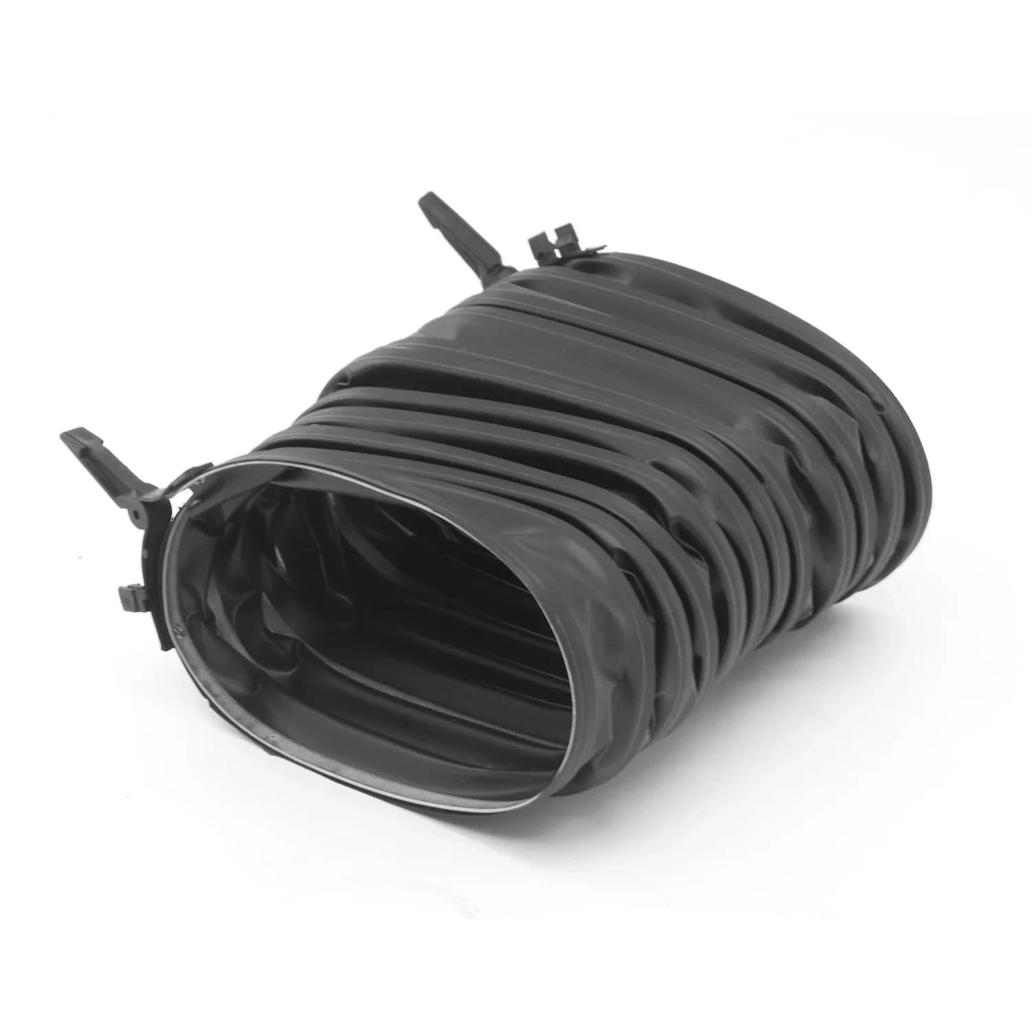 Omix-Ada AC Defrost Duct Hose | 25.4cm (10 in) Extended Length, 7.6cm (3 in) Inner Diameter | Vehicle Specific Fit — Black