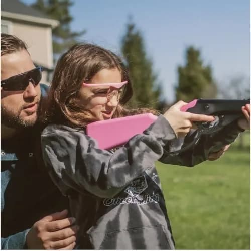 Daisy Impact-Resistant Safety Glasses Black/Pink | Youth to Adult Fit, Full Coverage thumbnail 6