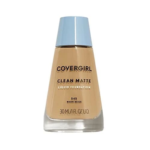 COVERGIRL Clean Matte Liquid Foundation WARM BEIGE 1 oz | Oil-Free, Shine Control for Oily Skin thumbnail 1