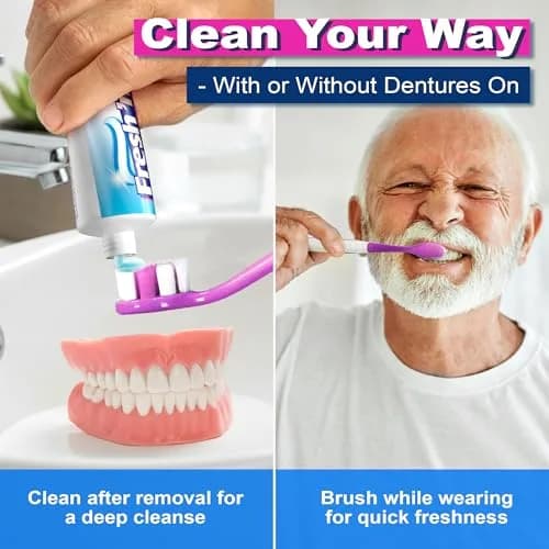 Fresh 'n Brite Denture Cleaner Paste 107.2 g (3.8 oz) | ADA Accepted Dual Action Formula for Fresh Breath & Gentle Care thumbnail 3