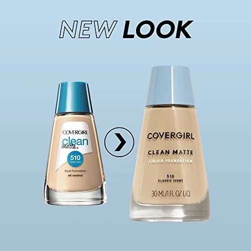 COVERGIRL Clean Matte Liquid Foundation Tawny 1 oz | Oil-Free, Shine Control for Oily Skin thumbnail 2