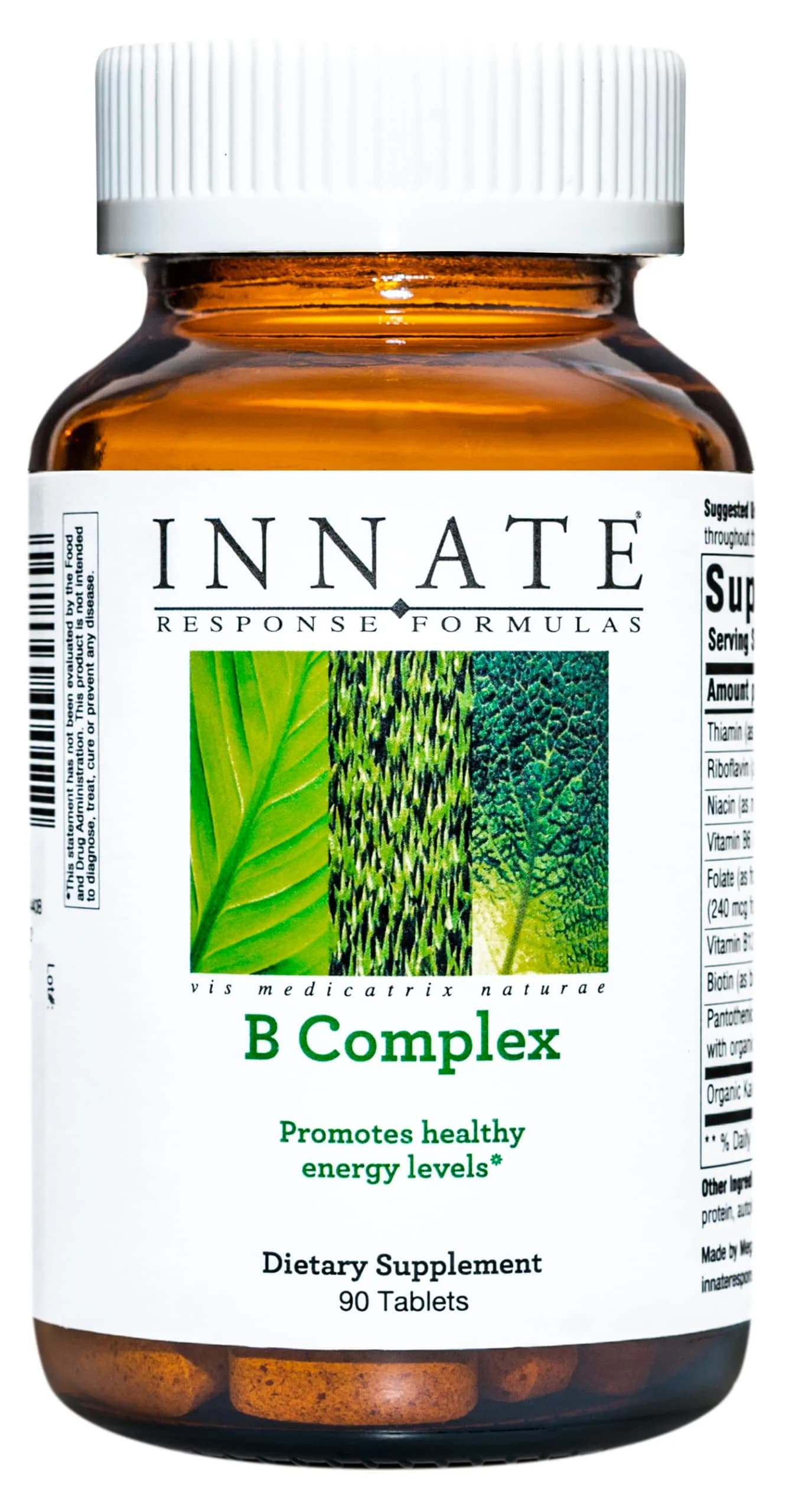 Innate Response Formulas Vitamin B Complex 90 Tablets | Supports Cellular Energy & Nervous System - main product image