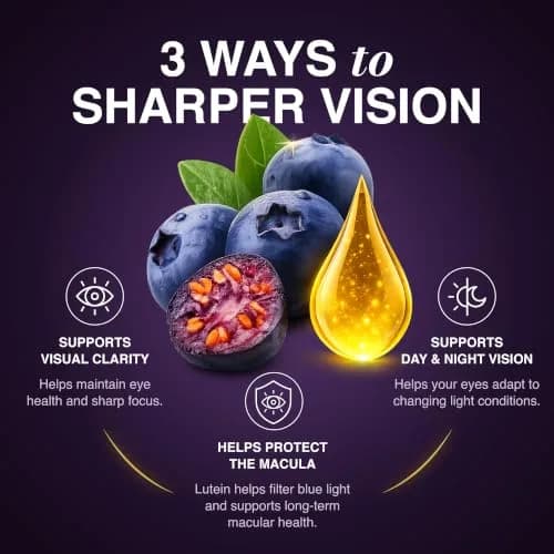 NEW NORDIC Blue Berry Eye Vitamin Supplement Daily Vision Support - 60 Ct. thumbnail 5