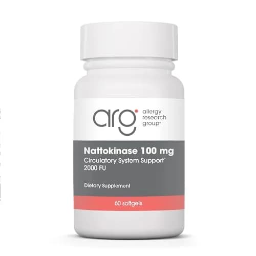 Allergy Research Group Nattokinase Supplement NSK-SD 2000 FU, 100mg | Supports Cardiovascular & Circulatory Health, 60 Softgels thumbnail 1