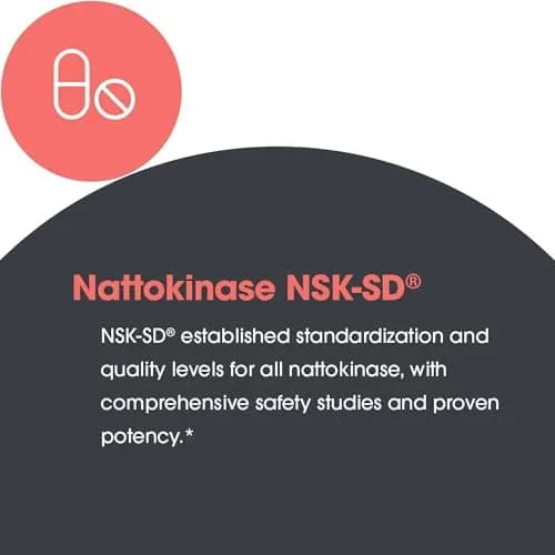 Allergy Research Group Nattokinase Supplement NSK-SD 2000 FU, 100mg | Supports Cardiovascular & Circulatory Health, 60 Softgels thumbnail 7
