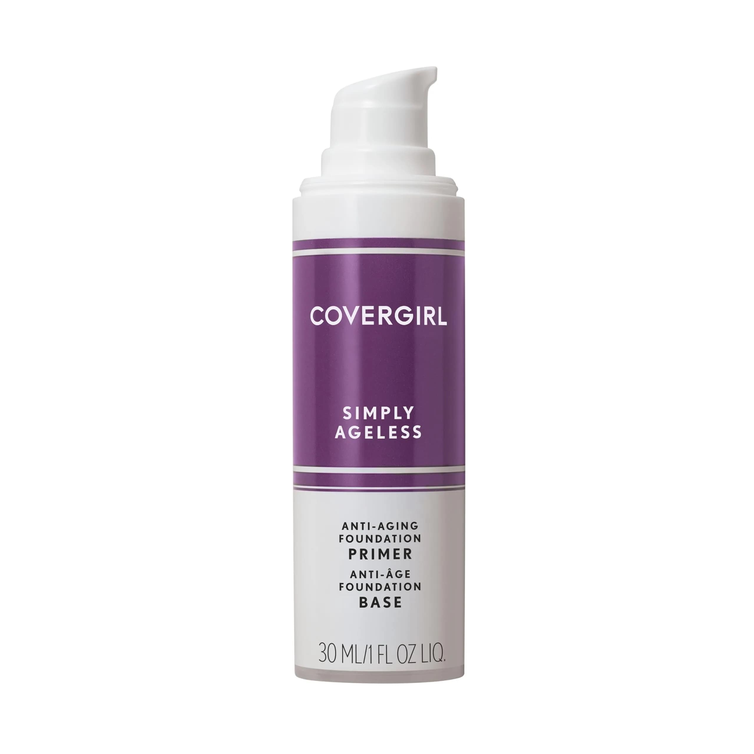COVERGIRL Simply Ageless Makeup Primer, 30ml (1 Fl Oz) | Hydrates and Smooths Skin for an Ageless Canvas - main product image